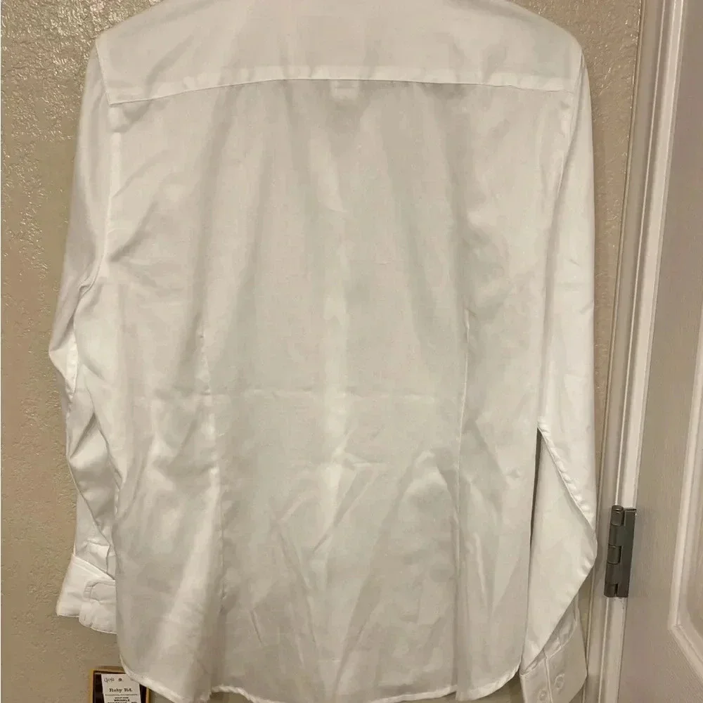 NWT Ruby Rd. White career staple suit shirt Career office 12 - Picture 3 of 5